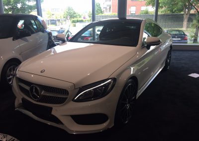 Mercedes Classe C180 Coupé blanche