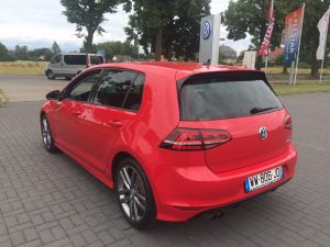 Golf 7 rouge arrière